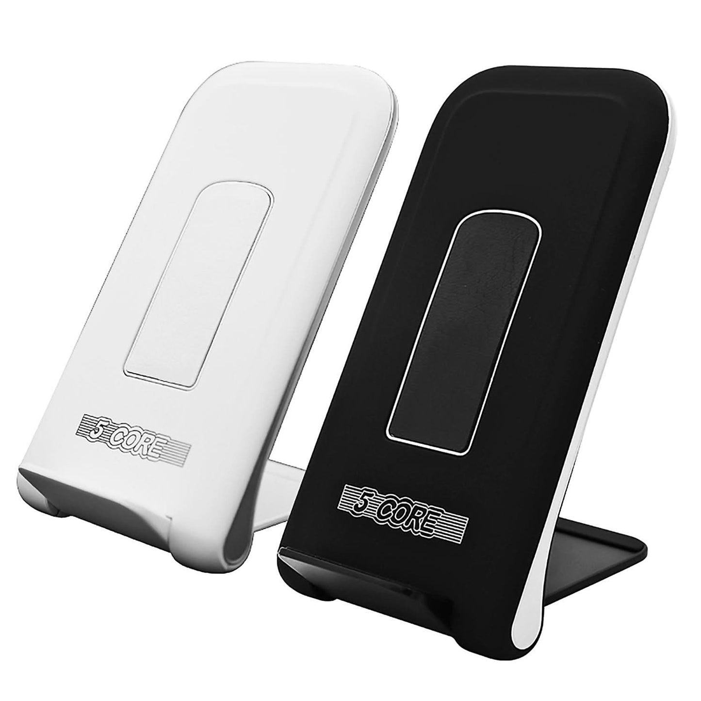 5Core Fast Wireless Charger Phone 2Pack Qi Certified 10W Cellphone Charging Stand Dock-0